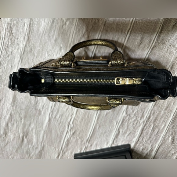 COACH Mini Swagger Gold Metallic Crossbody - Picture 12 of 15